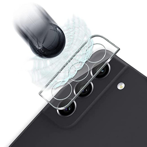Edzett kameraüveg Samsung Galaxy S21 FE, kék