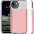 6500mAh akkumulátor tok iPhone 13, rózsaszín