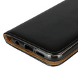 Pattintható tok a Huawei P20 Lite, Split Leather Wallet, fekete