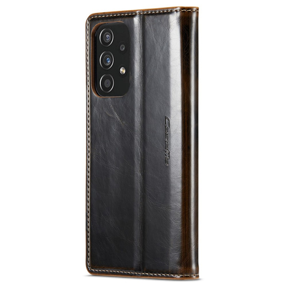 CASEME flip tok Samsung Galaxy A52/A52s, Waxy Textured, kávé