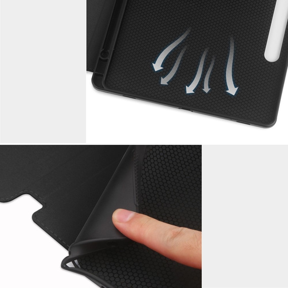 Tok Lenovo Tab M11, Business Card and Pen Slotl, fekete