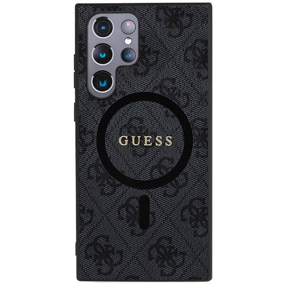 GUESS Telefontok a Samsung Galaxy S24 Ultra, 4G Ring Classic Logo, szürke