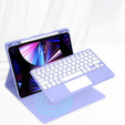 Tok + billentyűzet iPad Air 10.9 4 2020 / 5 2022, Touchpad, lila