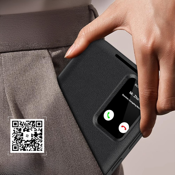 Flip tok Samsung Galaxy A55 5G, Smart View Wallet, fekete