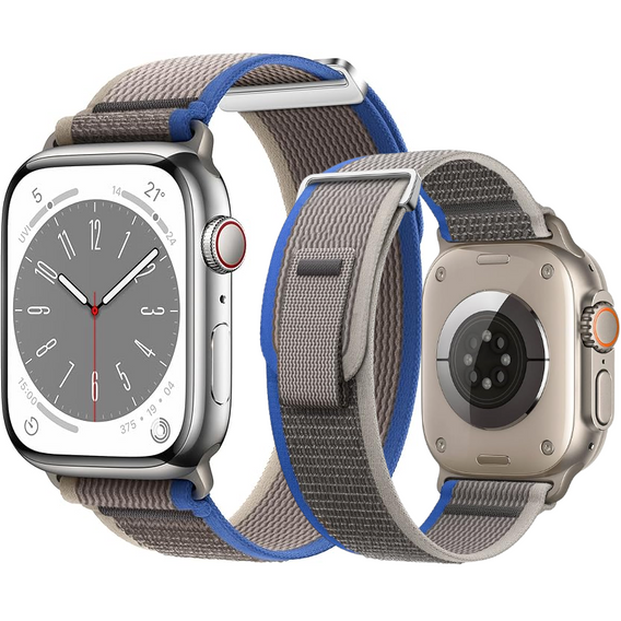 Nylon szíj az Apple Watch 1/2/3/4/4/5/6/7/8/9/10/SE/Ultra/Ultra 2 42/44/45/49MM órához