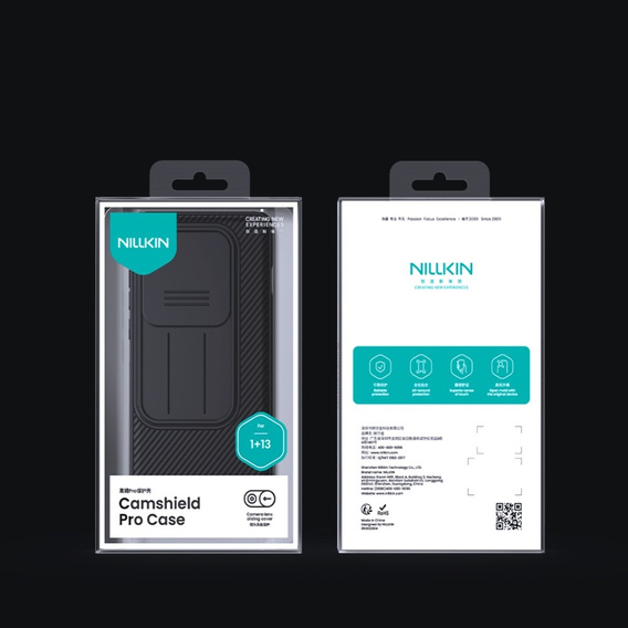 Tok OnePlus 13, páncélozott Nillkin, CamShield Pro, fekete