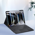 Tok + billentyűzet Apple iPad Pro 13" 7 gen. 2024, Dux Ducis TouchPad Leather Pen Slot, fekete