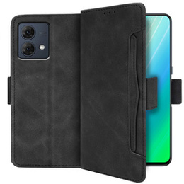 Pattintható tok a Motorola Moto G84 5G, Card Slot, fekete