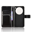 Pattintható tok a Vivo X200 Pro 5G, Crazy Horse Wallet, fekete