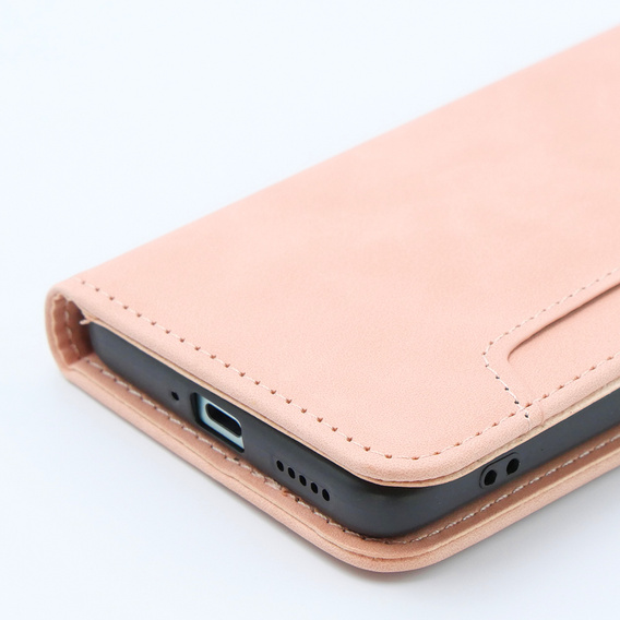 Pattintható tok a Xiaomi 13T / 13T Pro, Card Slot, rózsaszín