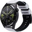 ERBORD univerzális szilikon szíj 22mm, Dual Color, narancssárga / fekete / fekete csat