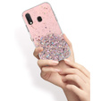 Telefontok a Samsung Galaxy A20E, Glittery, rózsaszín