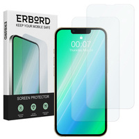 2x edzett üveg a iPhone 13/13 Pro, ERBORD 9H Hard Glass a képernyőn