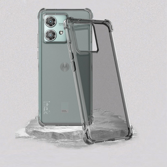 IMAK Telefontok a Motorola Edge 40 Neo, Dropproof, átlátszó / fekete