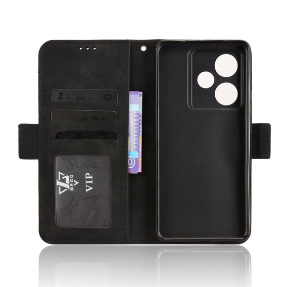 Pattintható tok a Realme GT 7 / 7T, Card Slot, fekete