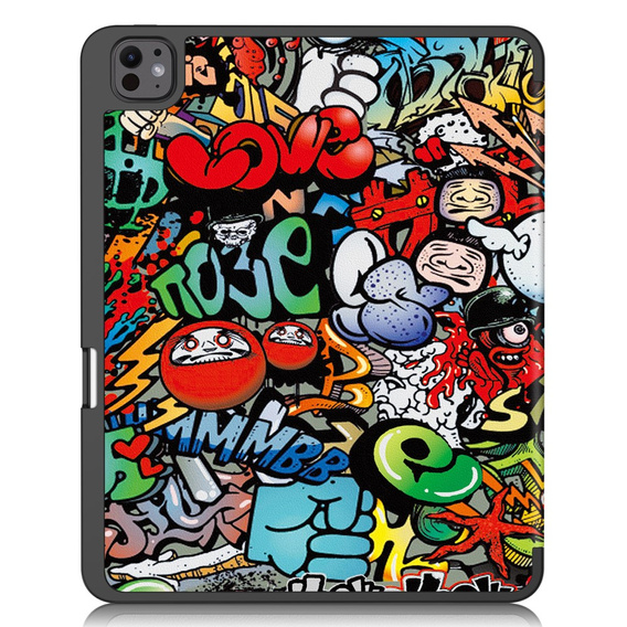 Tok iPad Pro 13" 2024 (7 gen.), Smartcase, graffiti
