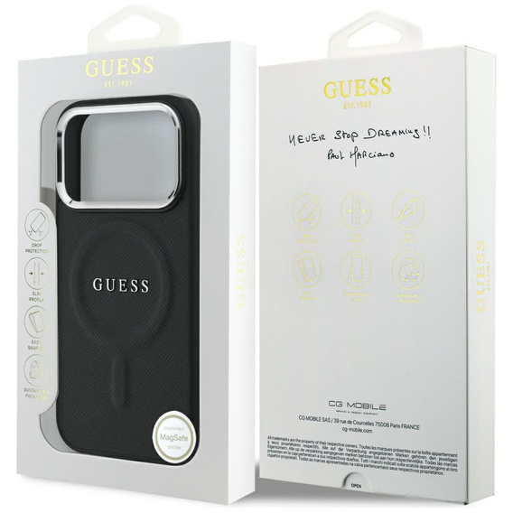 GUESS Classic Logo védőtok MagSafe-hez iPhone 17 Pro-hoz