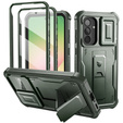 Páncélozott tok a Samsung Galaxy A56 5G, Dexnor Full Body (Two Frames), zöld