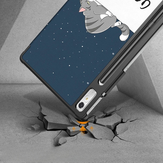 Tok Lenovo Tab P11 Pro Gen 2 TB132FU TB132XU 11.2", pánttal, sleeping cat