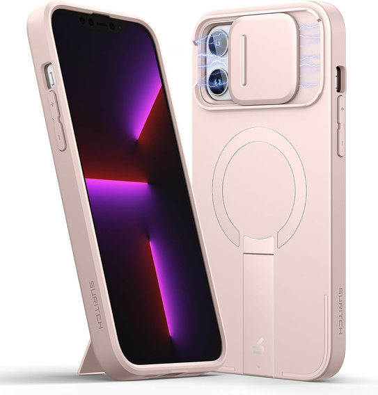 Tok iPhone 13 Pro Max/12 Pro Max Suritch Shockproof készülékhez, Suritch Shockproof, MagSafe, rózsaszín