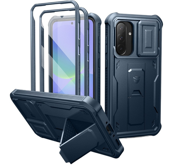Páncélozott tok a Samsung Galaxy A36 5G, Dexnor Full Body (Two Frames), kék