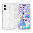 Tok iPhone 17 készülékhez, MagSafe, csillogó, átlátszó