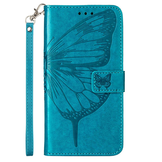 Pattintható tok a Samsung Galaxy Z Fold6 5G, Butterfly, kék