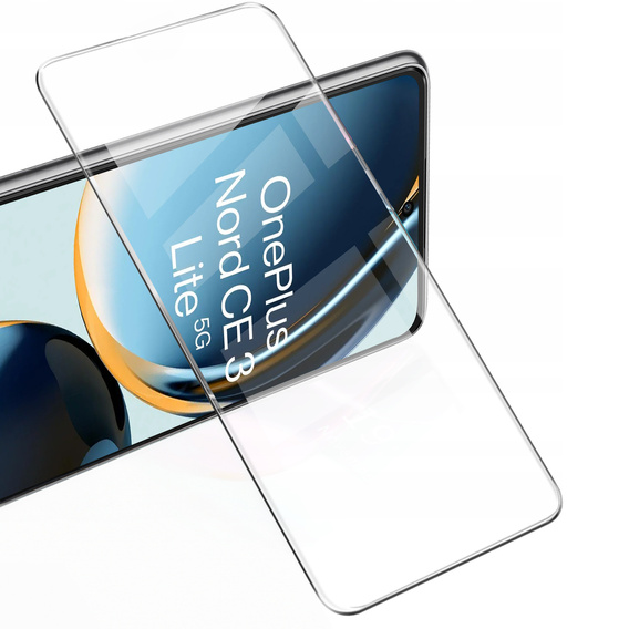 2x edzett üveg a OnePlus Nord CE 3 Lite 5G, ERBORD 9H Hard Glass a képernyőn
