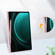 Tok Samsung Galaxy Tab S9 FE+ Plus, Smartcase Hybrid, tolltartó résszel, rózsaszín
