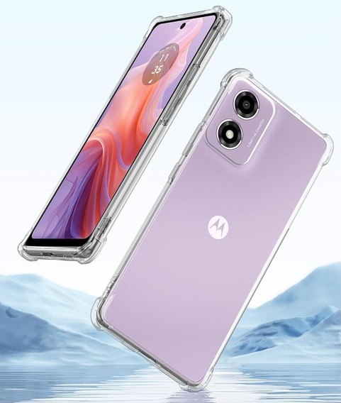 Telefontok a Motorola Moto E14, Dropproof, átlátszó