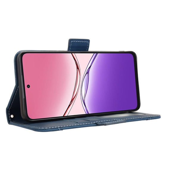Pattintható tok a Oppo A5 Pro 5G, Card Slot, sötétkék