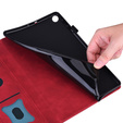 Tok Samsung Galaxy Tab A9, Classic, tolltartóval, piros