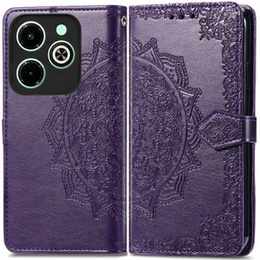 Pattintható tok a Infinix Hot 40i, Mandala, lila