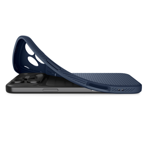 Spigen Liquid Air tok iPhone 17 Pro készülékhez, tengerészkék