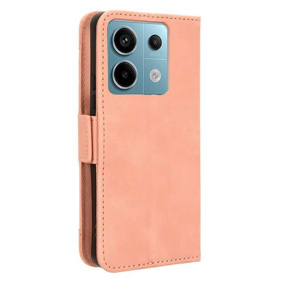 Pattintható tok a Xiaomi Redmi Note 13 Pro 5G, Card Slot, rózsaszín