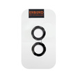 2x ERBORD OPTIK Pro edzett üveg iPhone 16 / 16 Plus kamera számára, fekete