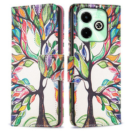 Pattintható tok a Infinix Hot 40i, Wallet, Tree of Life