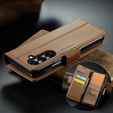 CASEME Litchi pénztárca flip tok Samsung Galaxy Z Fold7 5G számára