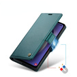 CASEME flip tok Samsung Galaxy A54 5G, Litchi Wallet, zöld