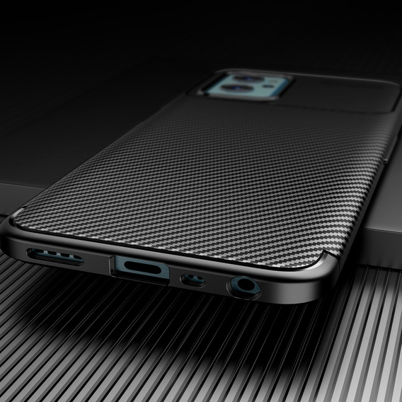 Telefontok a Realme 9i / Oppo A96 / Oppo A36, Carbon Gel, fekete