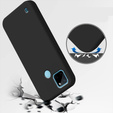 Telefontok a Realme C21Y / C25Y, Silicone Lite, fekete