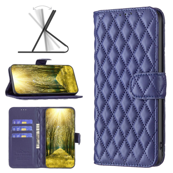 Pattintható tok a Xiaomi Redmi Note 13 Pro 5G, Wallet, BINFEN COLOR, kék