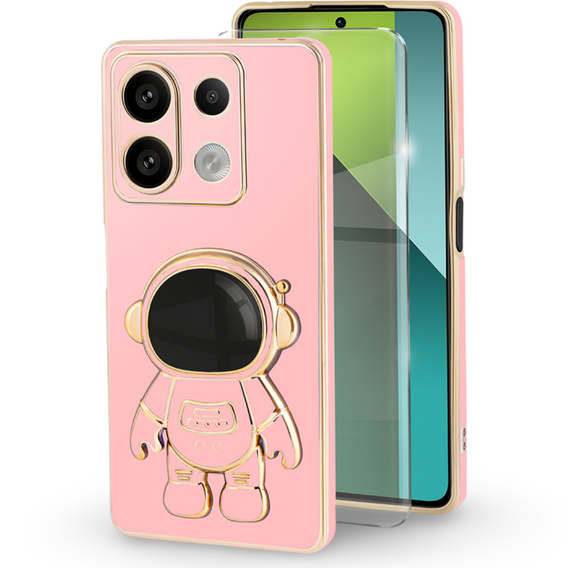 Tok Xiaomi Redmi Note 13 Pro 5G, Astronaut, rózsaszín + 9H edzett üveg