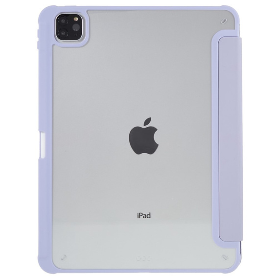 Tok iPad Pro 11 2022 / 2021 / 2020 / 2018, Smartcase Hybrid, tolltartó résszel, lila