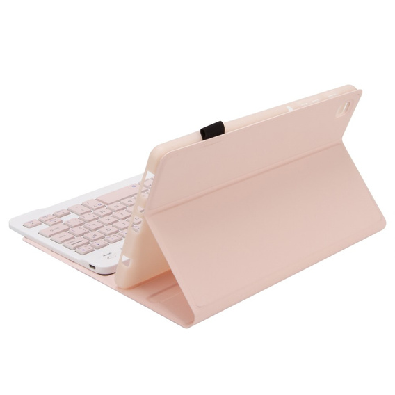 Tok + billentyűzet Samsung Galaxy Tab A7 Lite 8.7 T220 / 225, rózsaszín rose gold