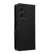 Pattintható tok a Xiaomi Redmi Note 12 5G / POCO X5 5G, Wallet Litchi Magnet, fekete