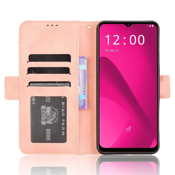Pattintható tok a T Phone 2 5G, Card Slot, rózsaszín