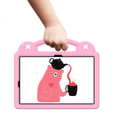 Gyermek tok Samsung Galaxy Tab S7/S8/S9, Cute Patterns, állvánnyal, rózsaszín
