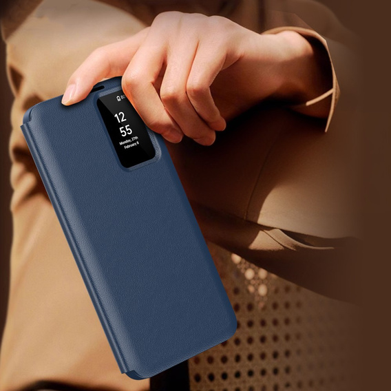 Flip tok Samsung Galaxy A55 5G, Smart View Wallet, kék