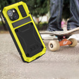 Tojás iPhone 15 Plus, R-JUST, páncélozott, sárga / fekete